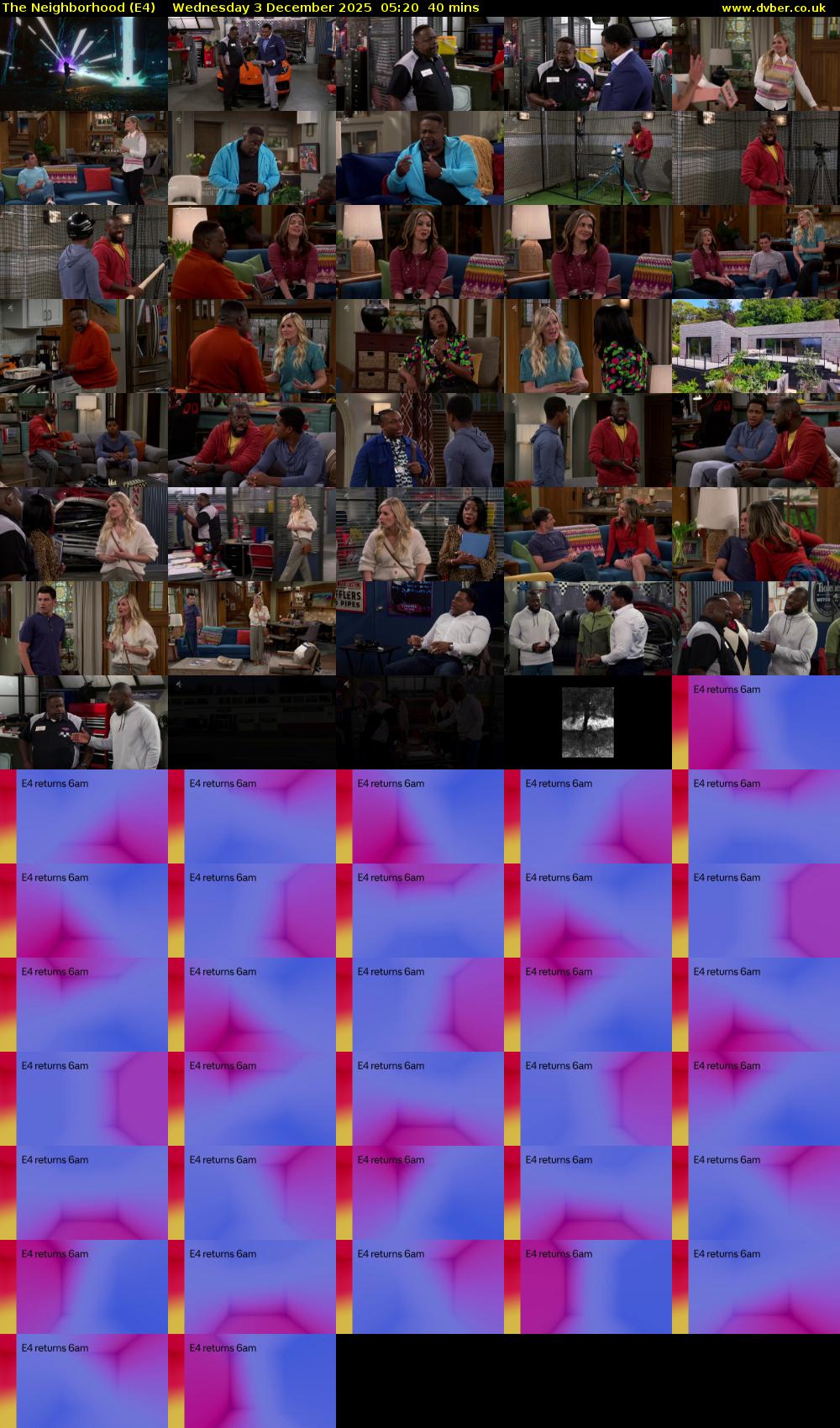 The Neighborhood (E4) Wednesday 3 December 2025 05:20 - 06:00