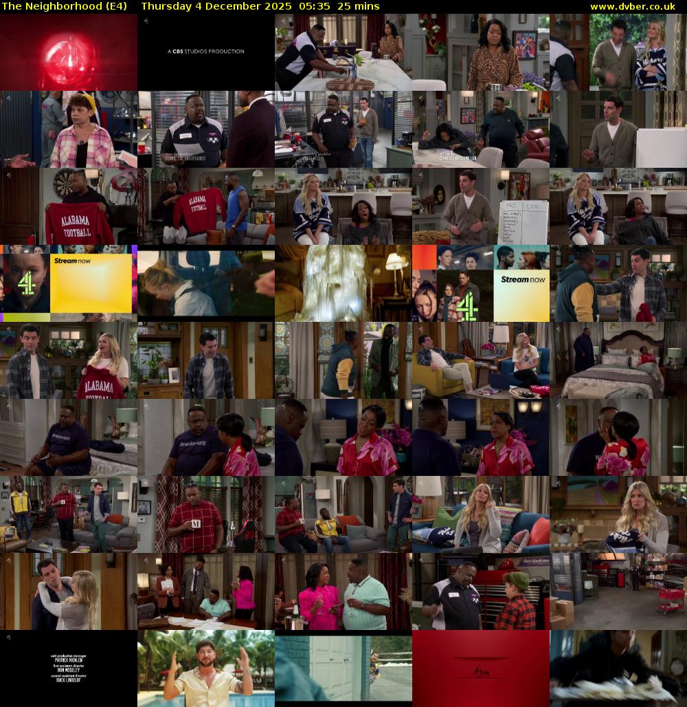 The Neighborhood (E4) Thursday 4 December 2025 05:35 - 06:00