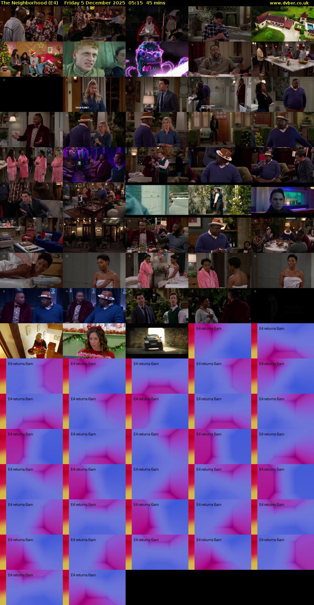 The Neighborhood (E4) Friday 5 December 2025 05:15 - 06:00