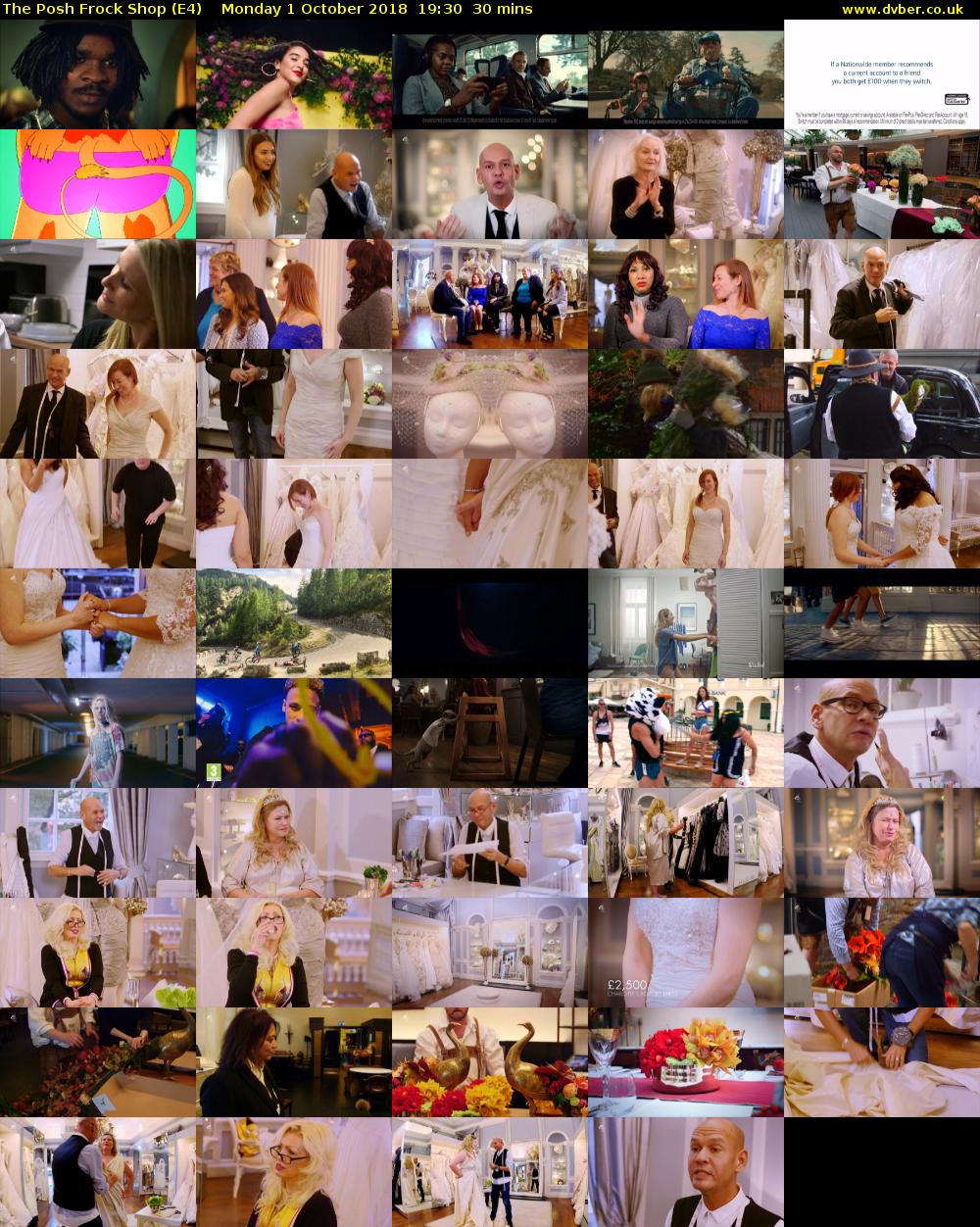 The Posh Frock Shop (E4) Monday 1 October 2018 19:30 - 20:00