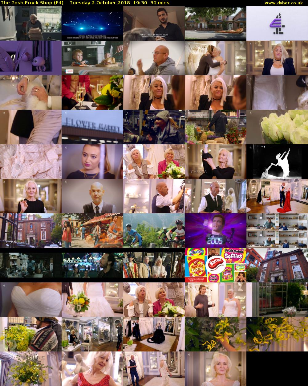 The Posh Frock Shop (E4) Tuesday 2 October 2018 19:30 - 20:00