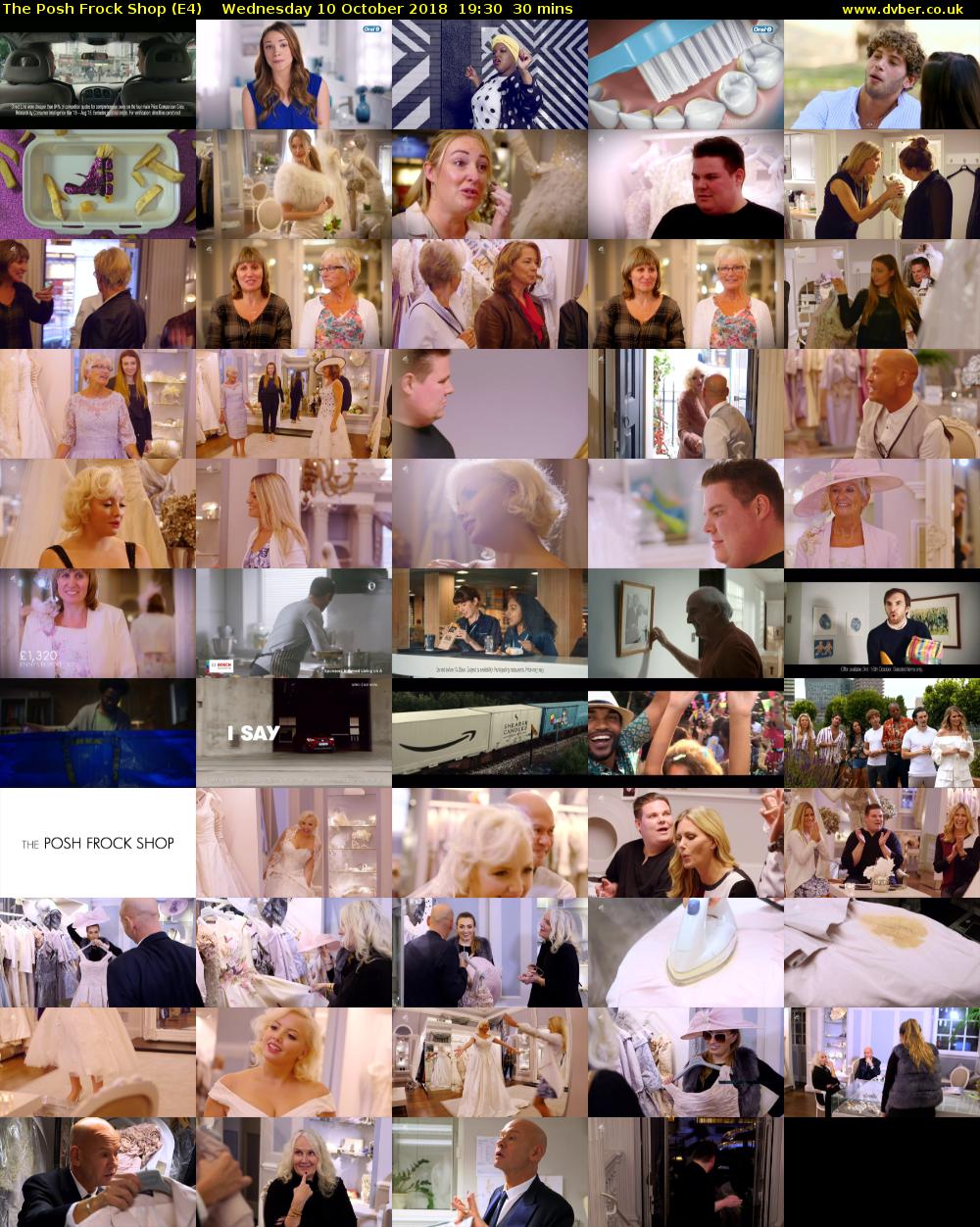 The Posh Frock Shop (E4) Wednesday 10 October 2018 19:30 - 20:00