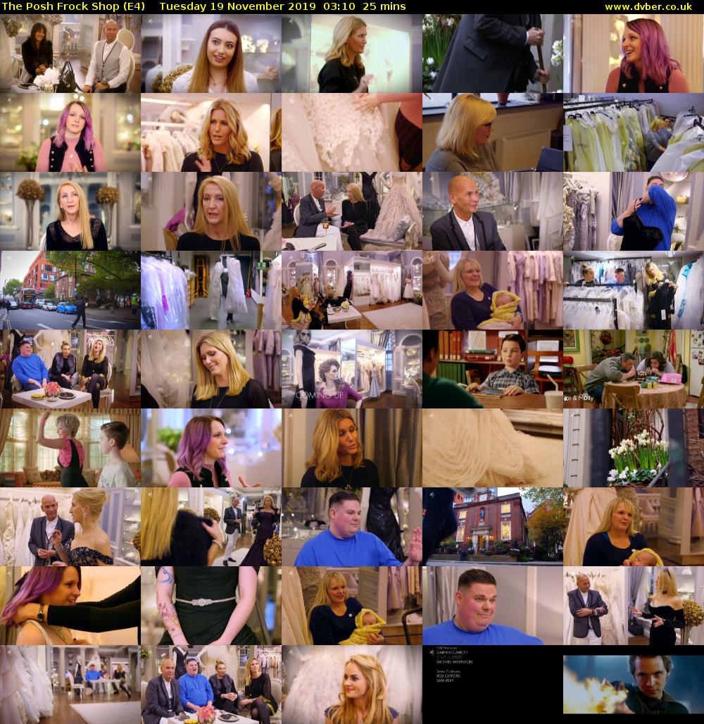 The Posh Frock Shop (E4) Tuesday 19 November 2019 03:10 - 03:35