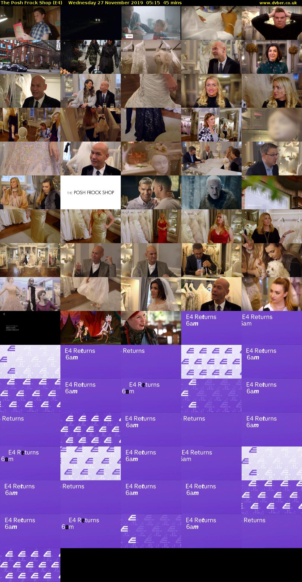 The Posh Frock Shop (E4) Wednesday 27 November 2019 05:15 - 06:00