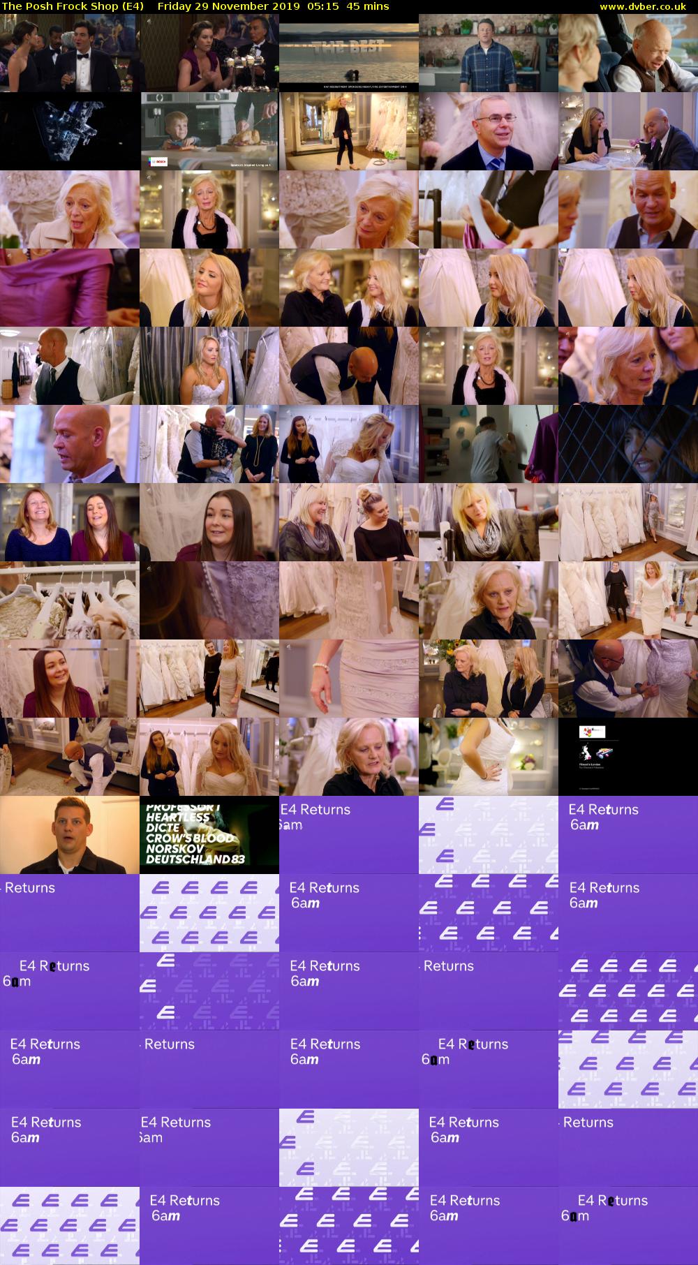 The Posh Frock Shop (E4) Friday 29 November 2019 05:15 - 06:00