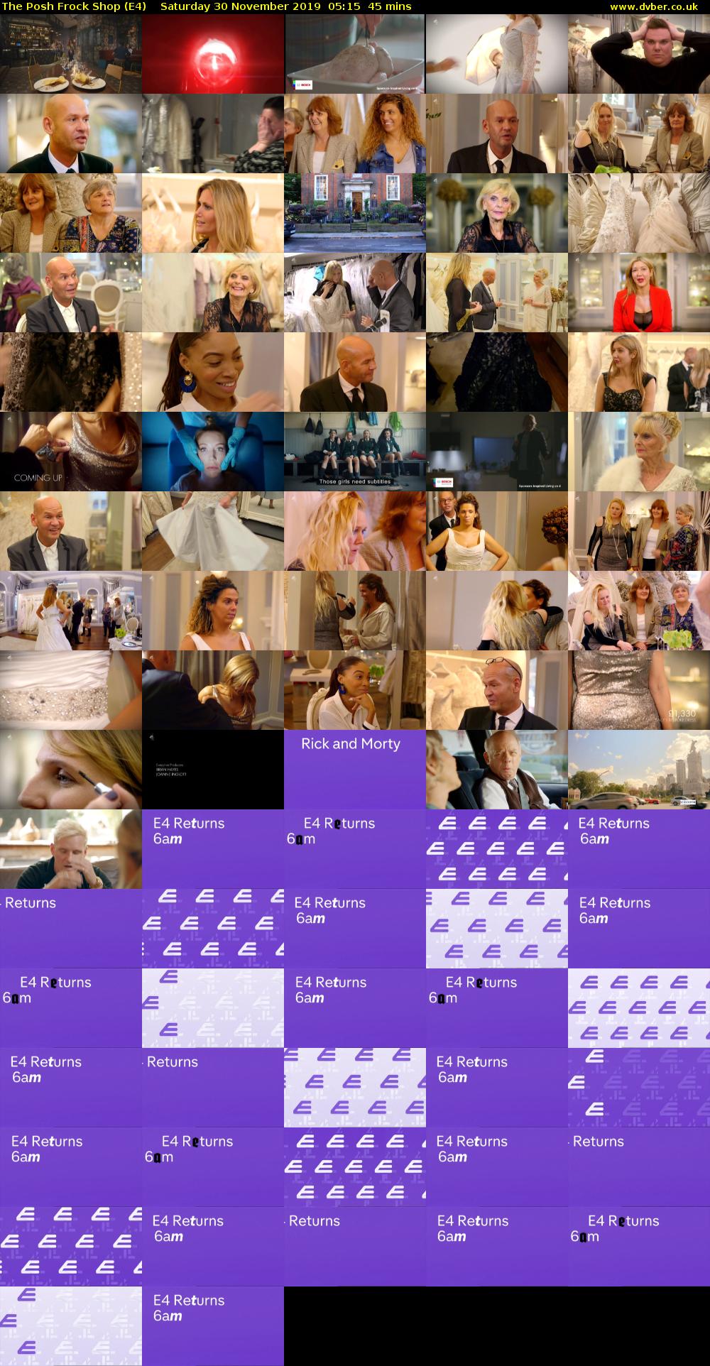 The Posh Frock Shop (E4) Saturday 30 November 2019 05:15 - 06:00