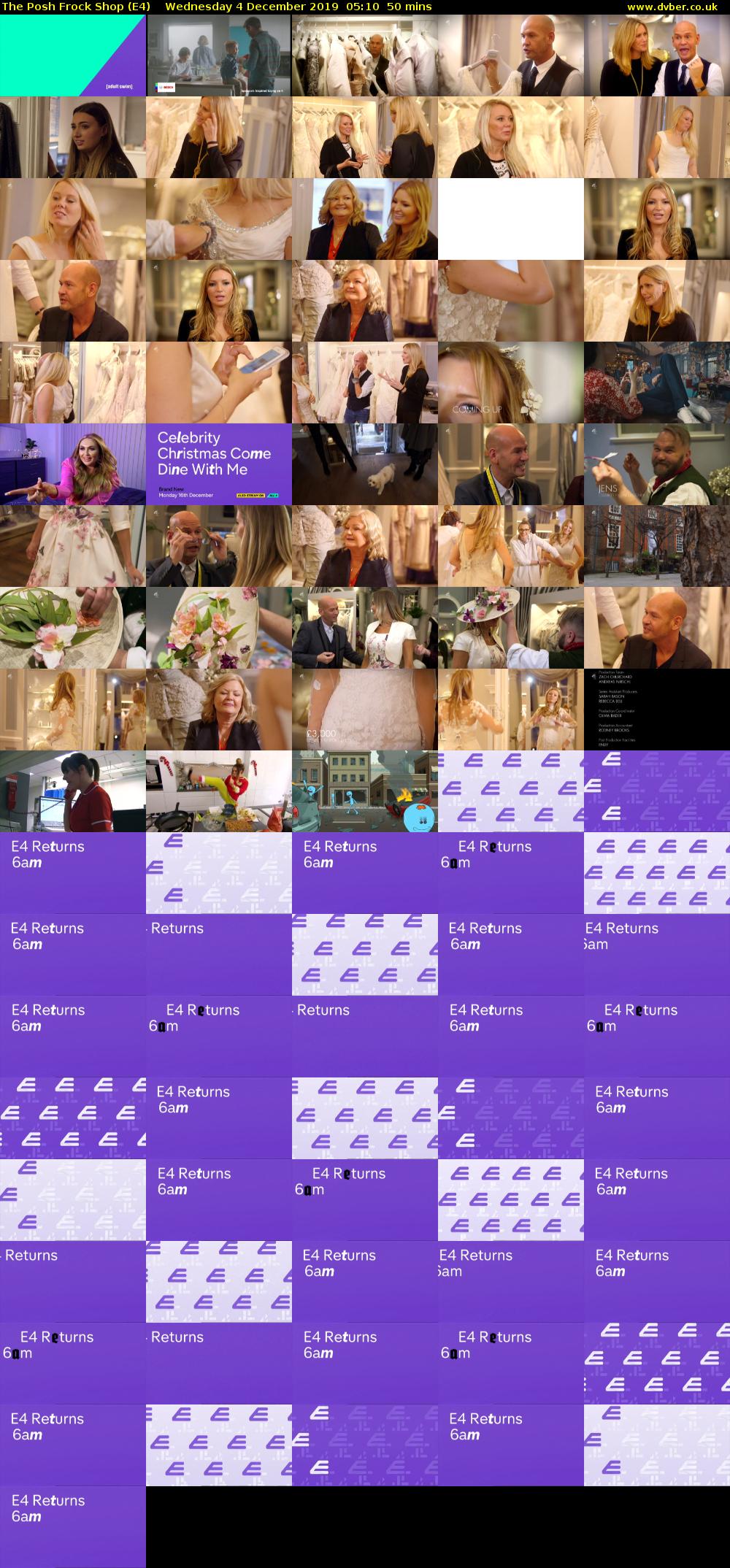 The Posh Frock Shop (E4) Wednesday 4 December 2019 05:10 - 06:00