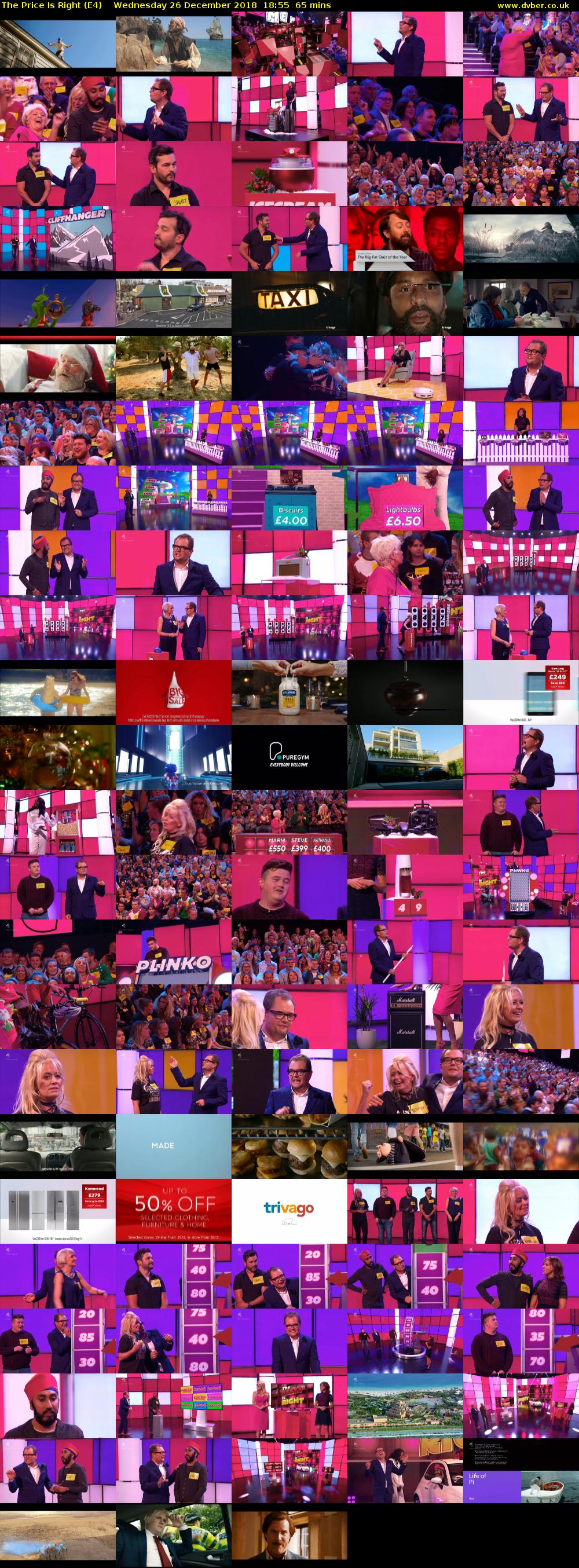 The Price Is Right (E4) Wednesday 26 December 2018 18:55 - 20:00