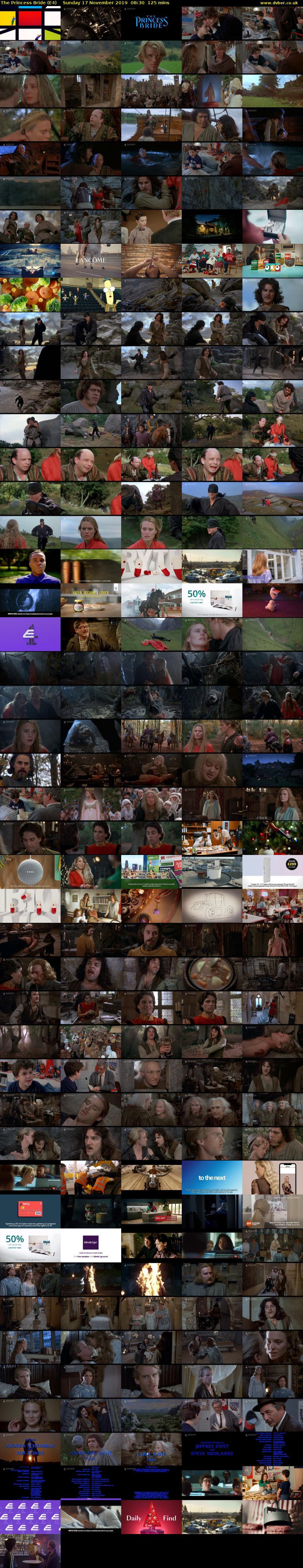 The Princess Bride (E4) Sunday 17 November 2019 08:30 - 10:35