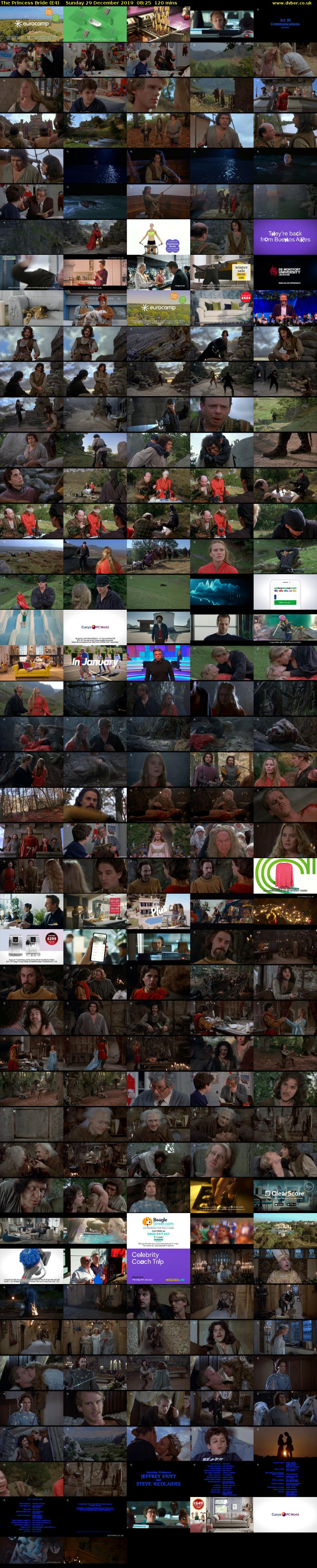 The Princess Bride (E4) Sunday 29 December 2019 08:25 - 10:25