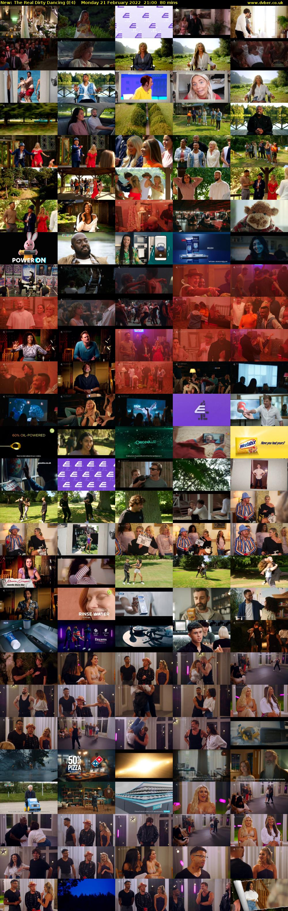 The Real Dirty Dancing (E4) Monday 21 February 2022 21:00 - 22:20