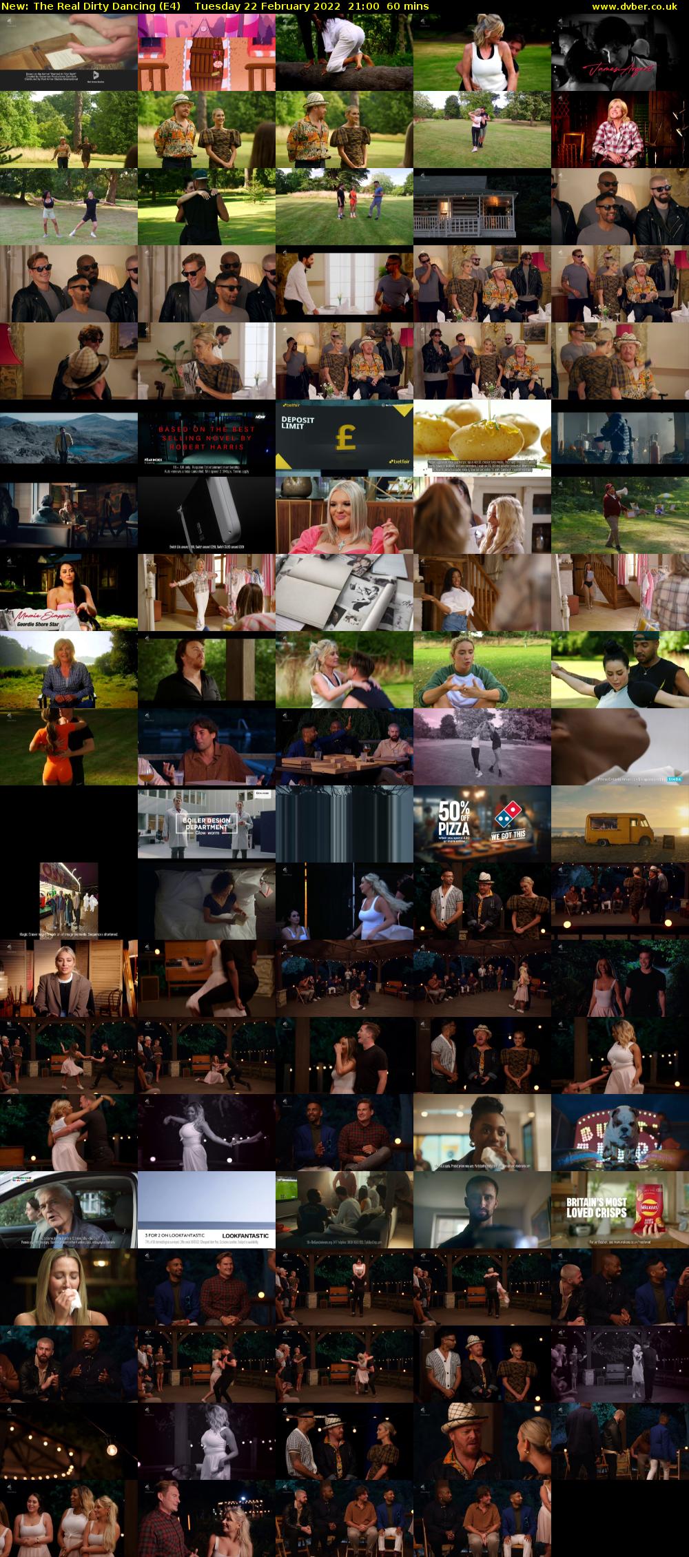 The Real Dirty Dancing (E4) Tuesday 22 February 2022 21:00 - 22:00