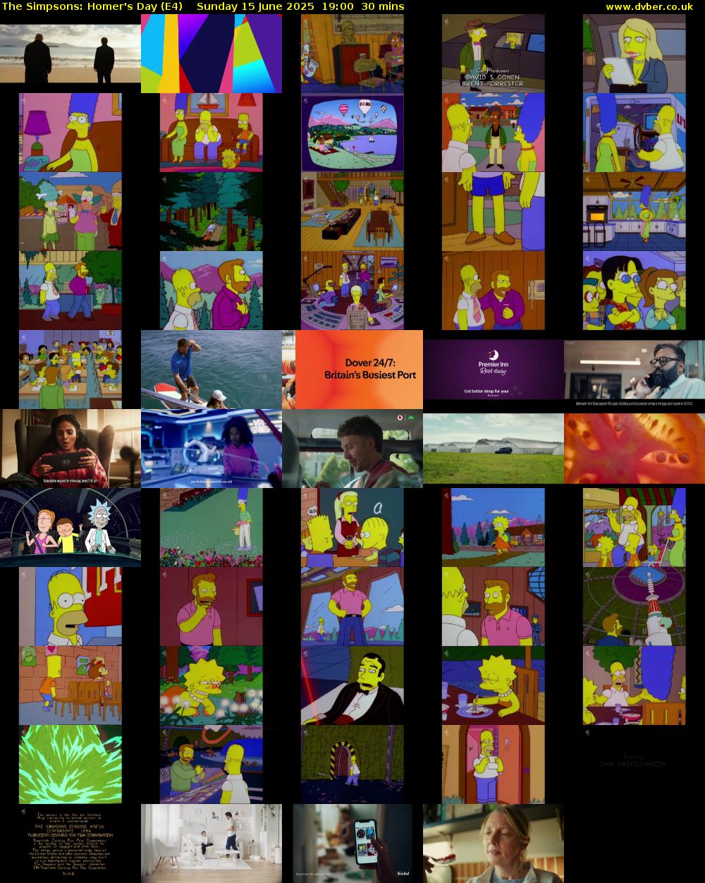 The Simpsons: Homer's Day (E4) Sunday 15 June 2025 19:00 - 19:30