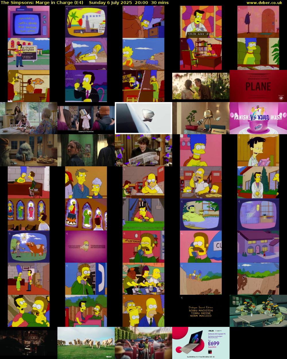 The Simpsons: Marge in Charge (E4) Sunday 6 July 2025 20:00 - 20:30