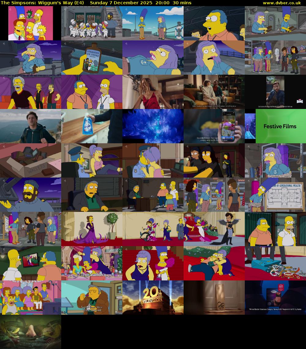 The Simpsons: Wiggum's Way (E4) Sunday 7 December 2025 20:00 - 20:30