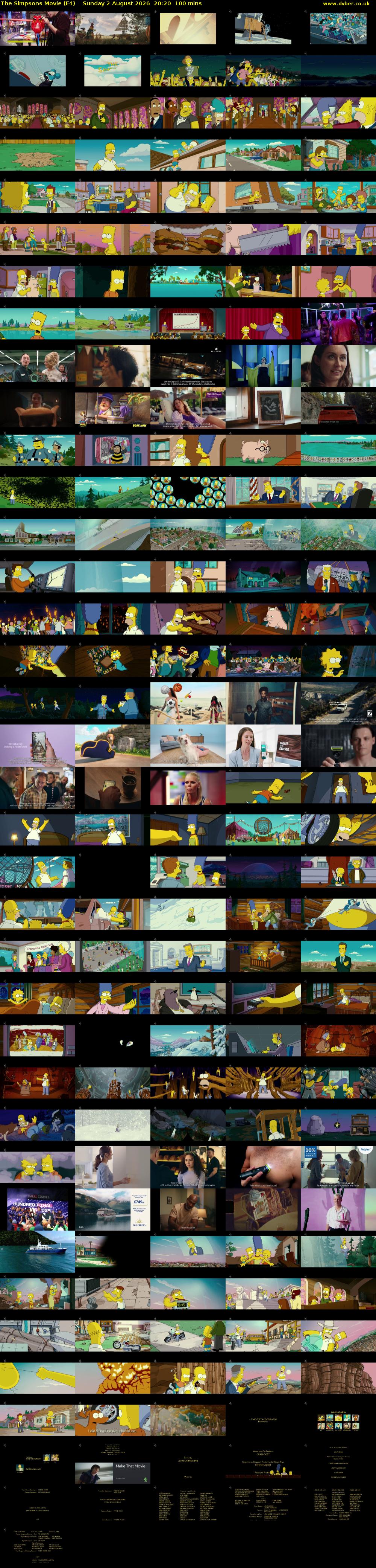 The Simpsons Movie (E4) Sunday 2 August 2026 20:20 - 22:00