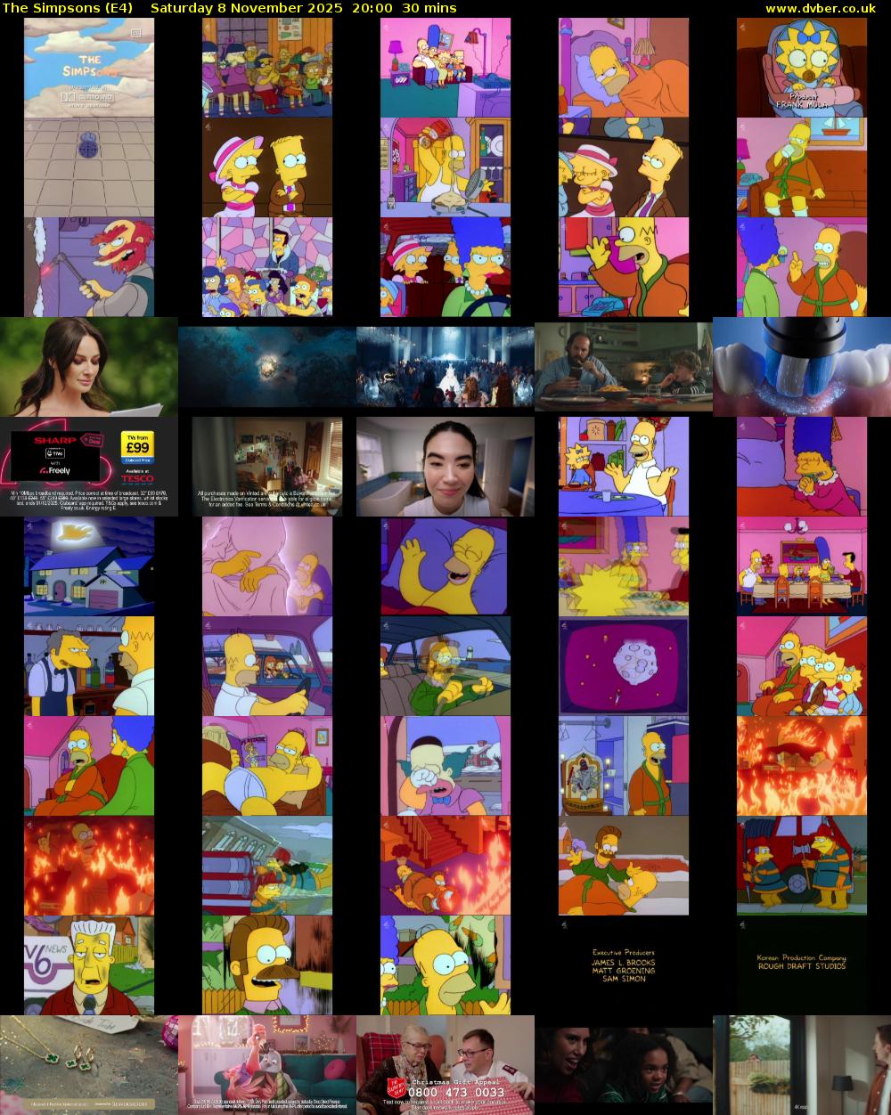 The Simpsons (E4) Saturday 8 November 2025 20:00 - 20:30