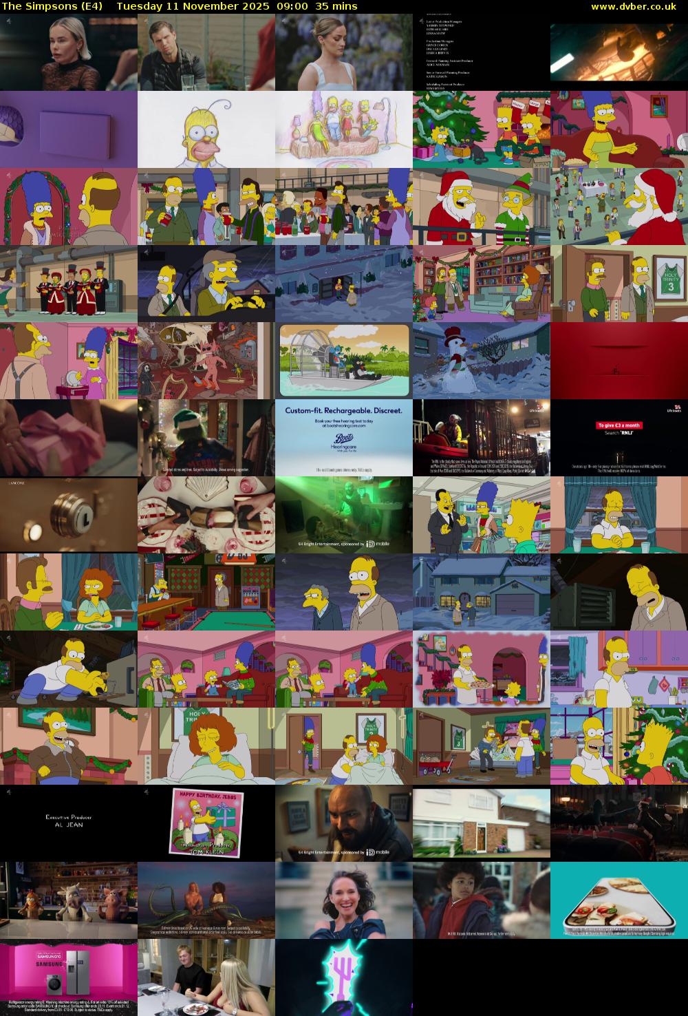 The Simpsons (E4) Tuesday 11 November 2025 09:00 - 09:35