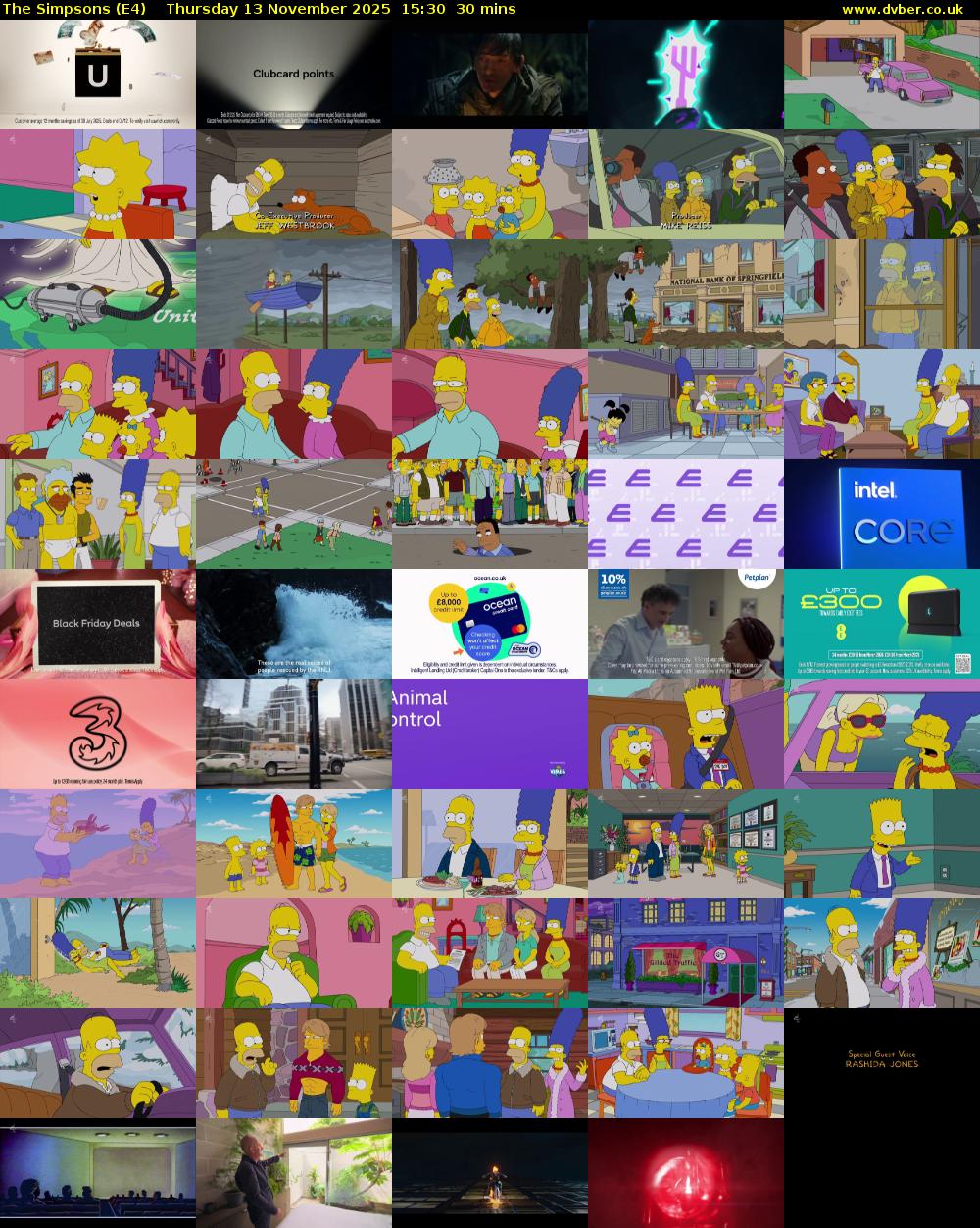 The Simpsons (E4) Thursday 13 November 2025 15:30 - 16:00