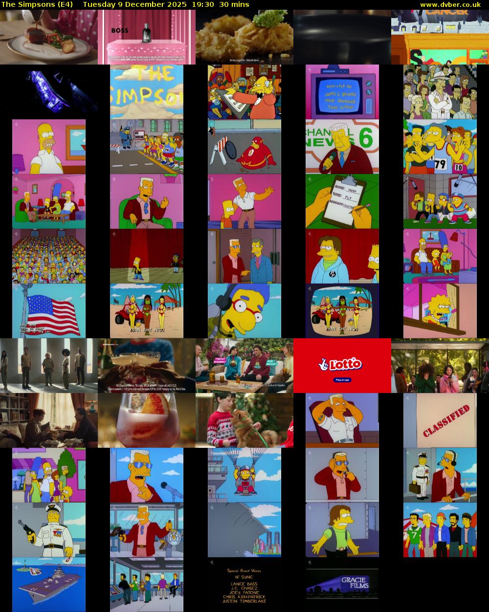 The Simpsons (E4) Tuesday 9 December 2025 19:30 - 20:00