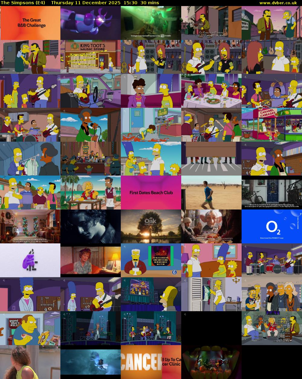 The Simpsons (E4) Thursday 11 December 2025 15:30 - 16:00