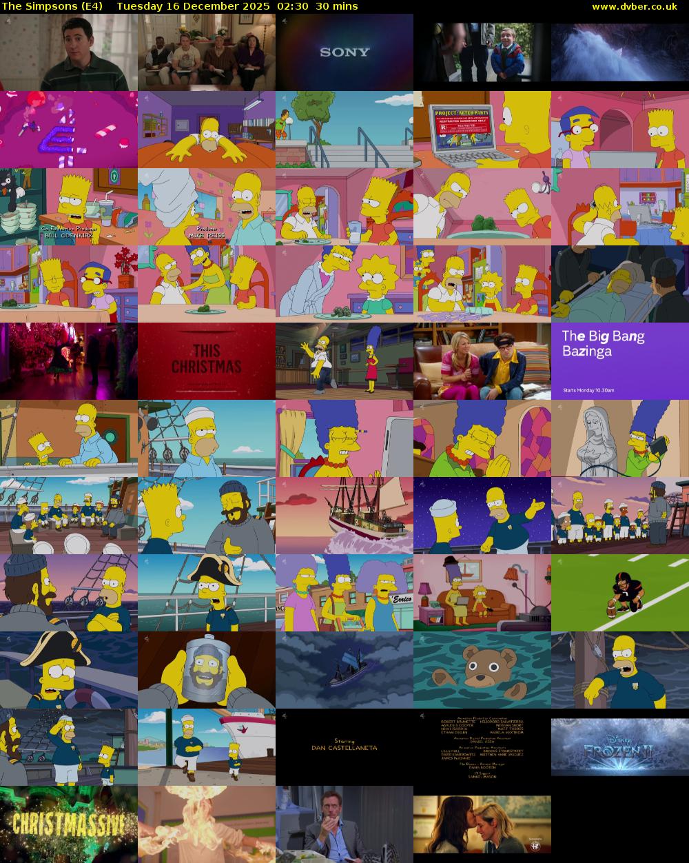 The Simpsons (E4) Tuesday 16 December 2025 02:30 - 03:00