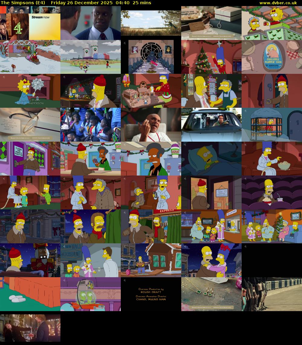 The Simpsons (E4) Friday 26 December 2025 04:40 - 05:05