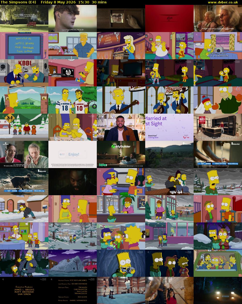 The Simpsons (E4) Friday 8 May 2026 15:30 - 16:00