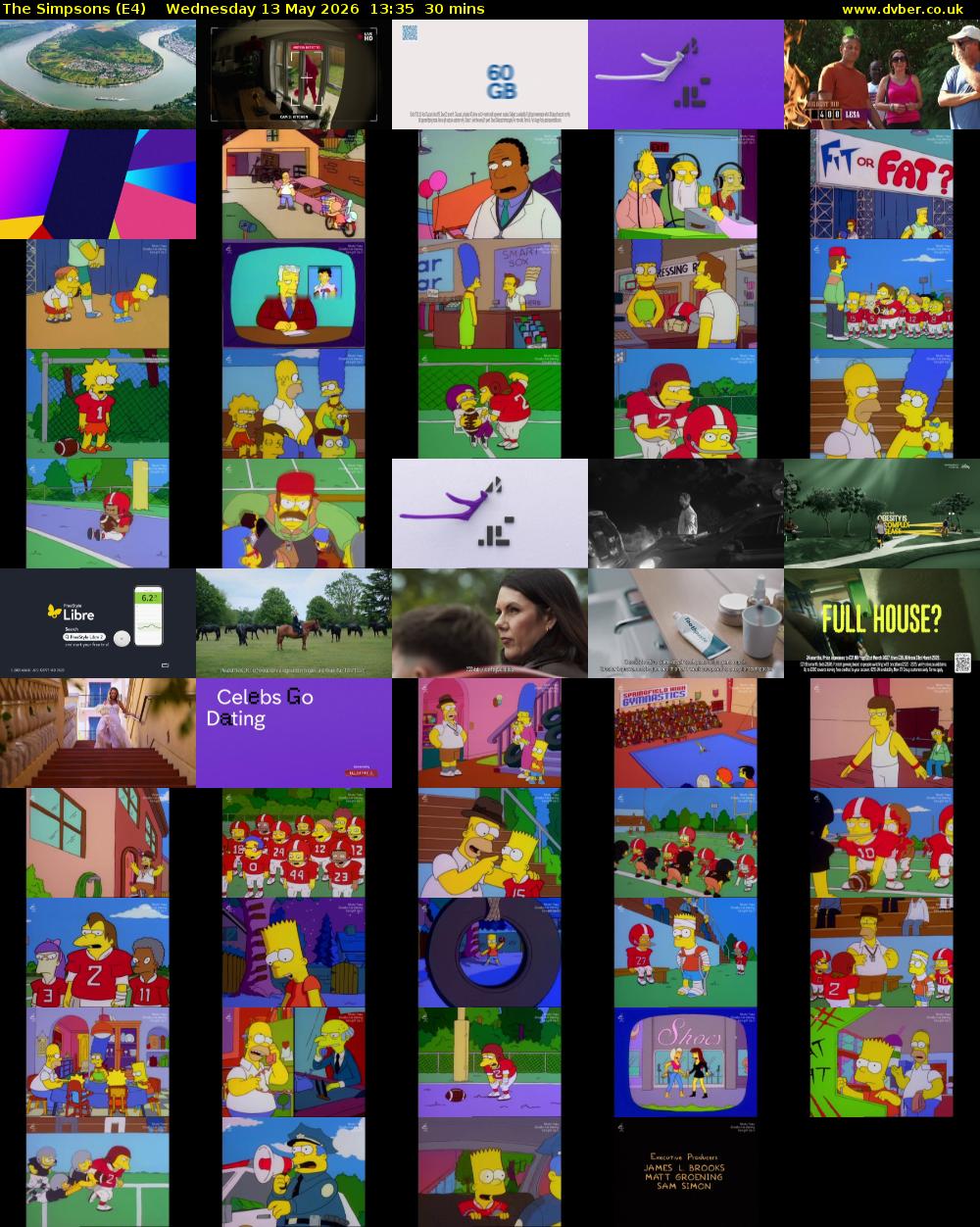 The Simpsons (E4) Wednesday 13 May 2026 13:35 - 14:05