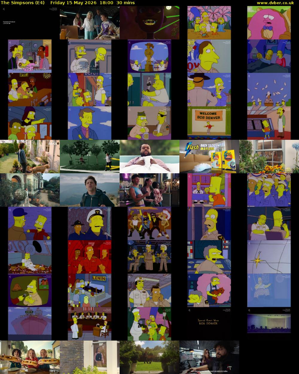 The Simpsons (E4) Friday 15 May 2026 18:00 - 18:30