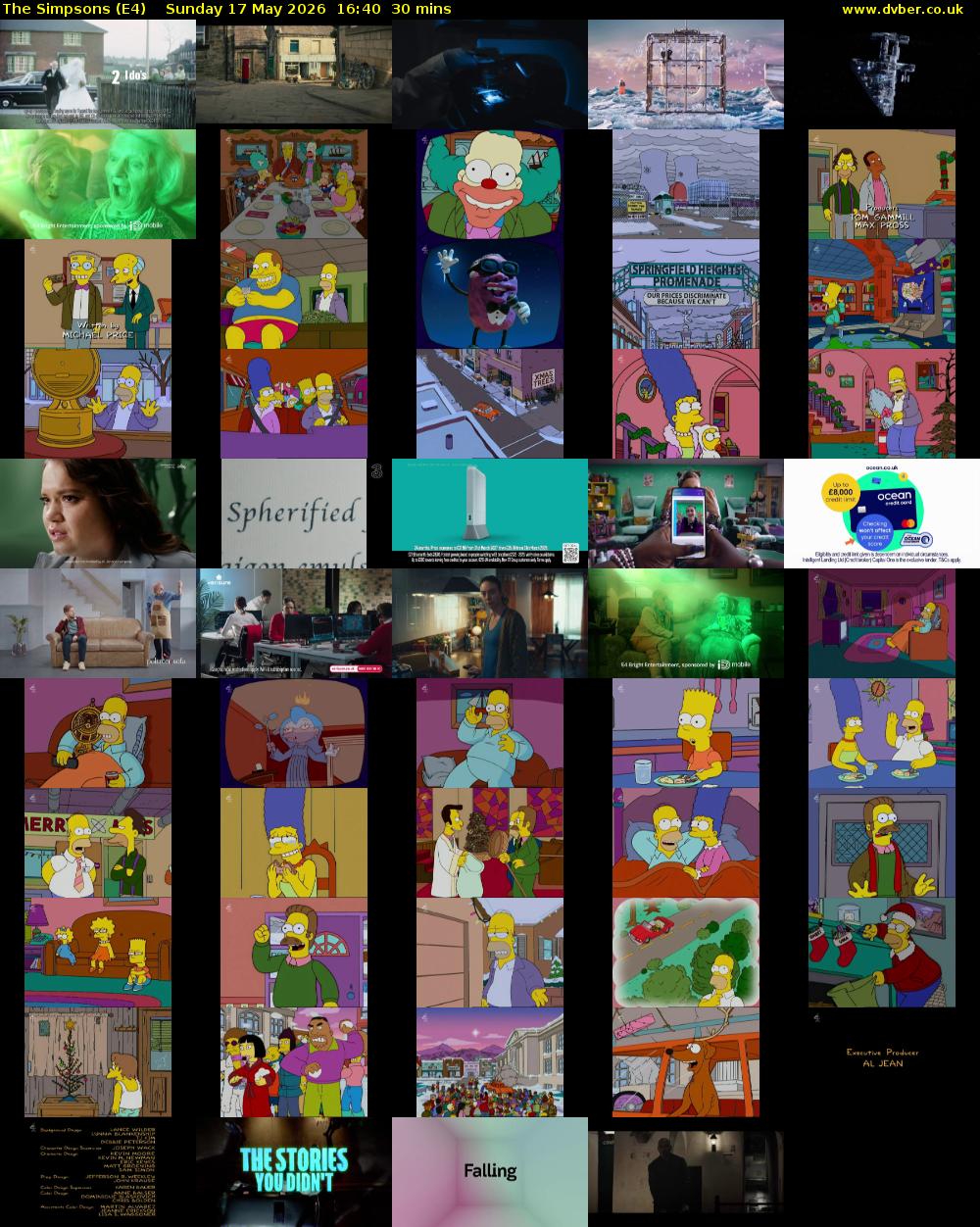 The Simpsons (E4) Sunday 17 May 2026 16:40 - 17:10