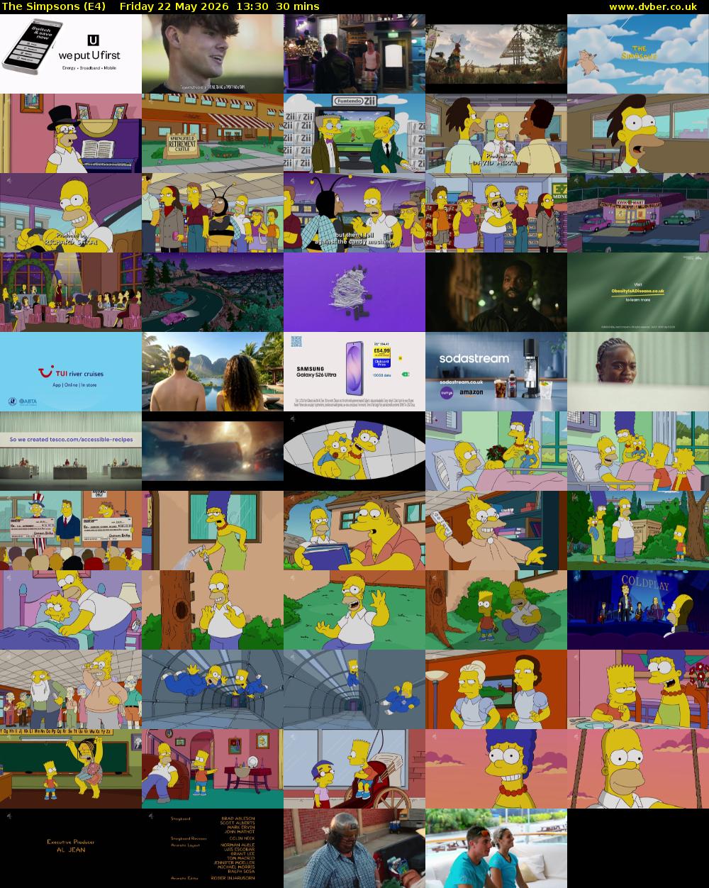 The Simpsons (E4) Friday 22 May 2026 13:30 - 14:00