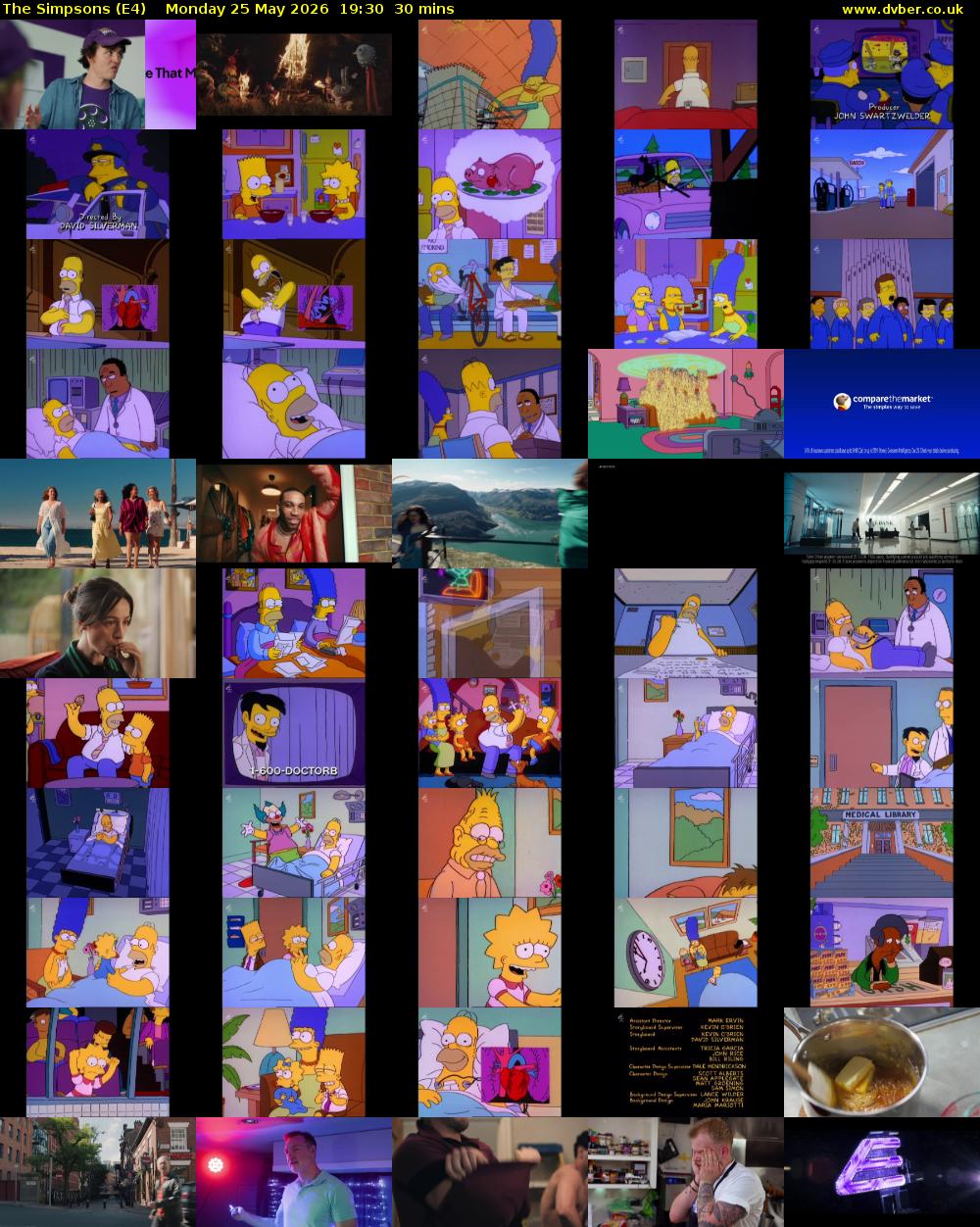 The Simpsons (E4) Monday 25 May 2026 19:30 - 20:00