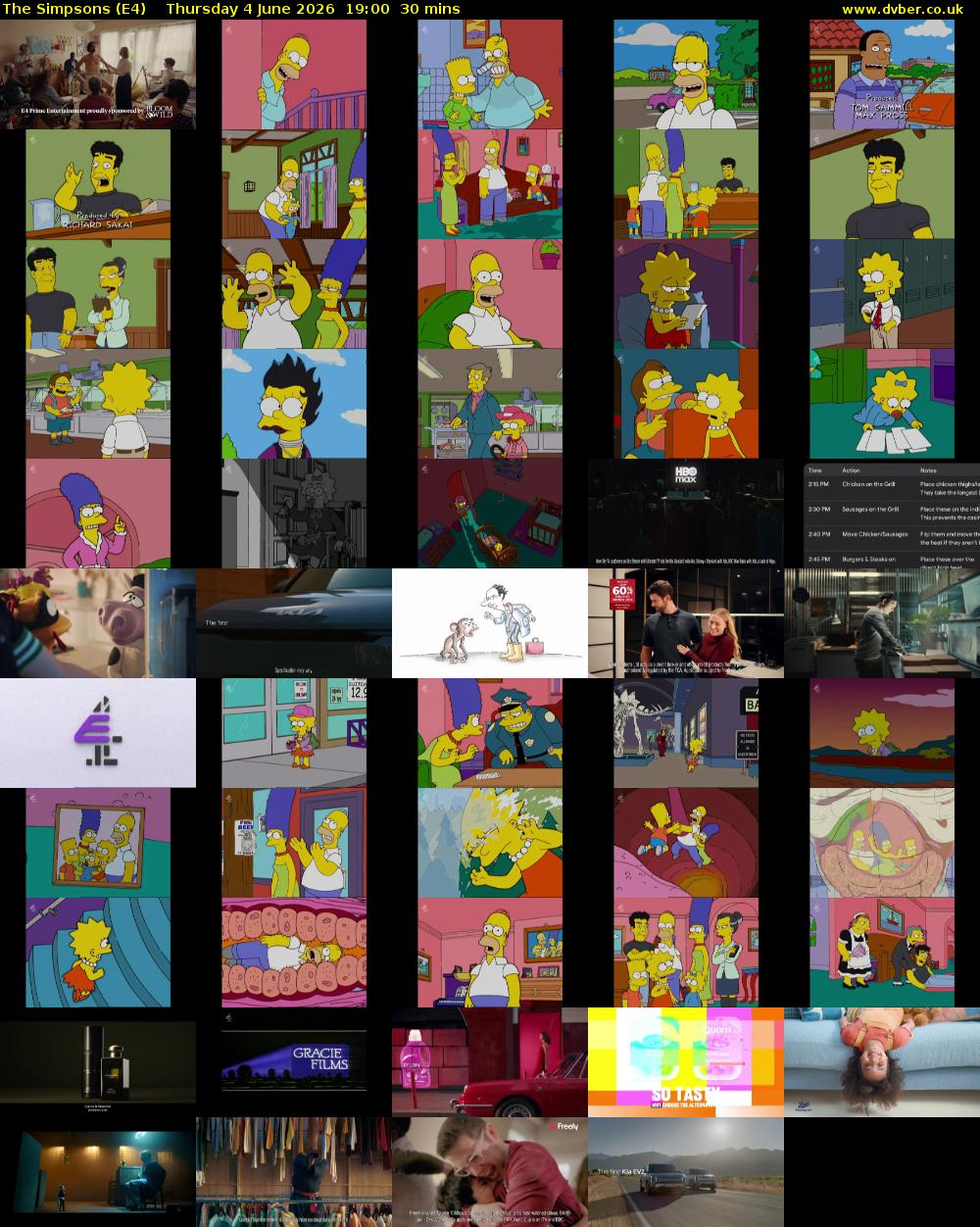 The Simpsons (E4) Thursday 4 June 2026 19:00 - 19:30