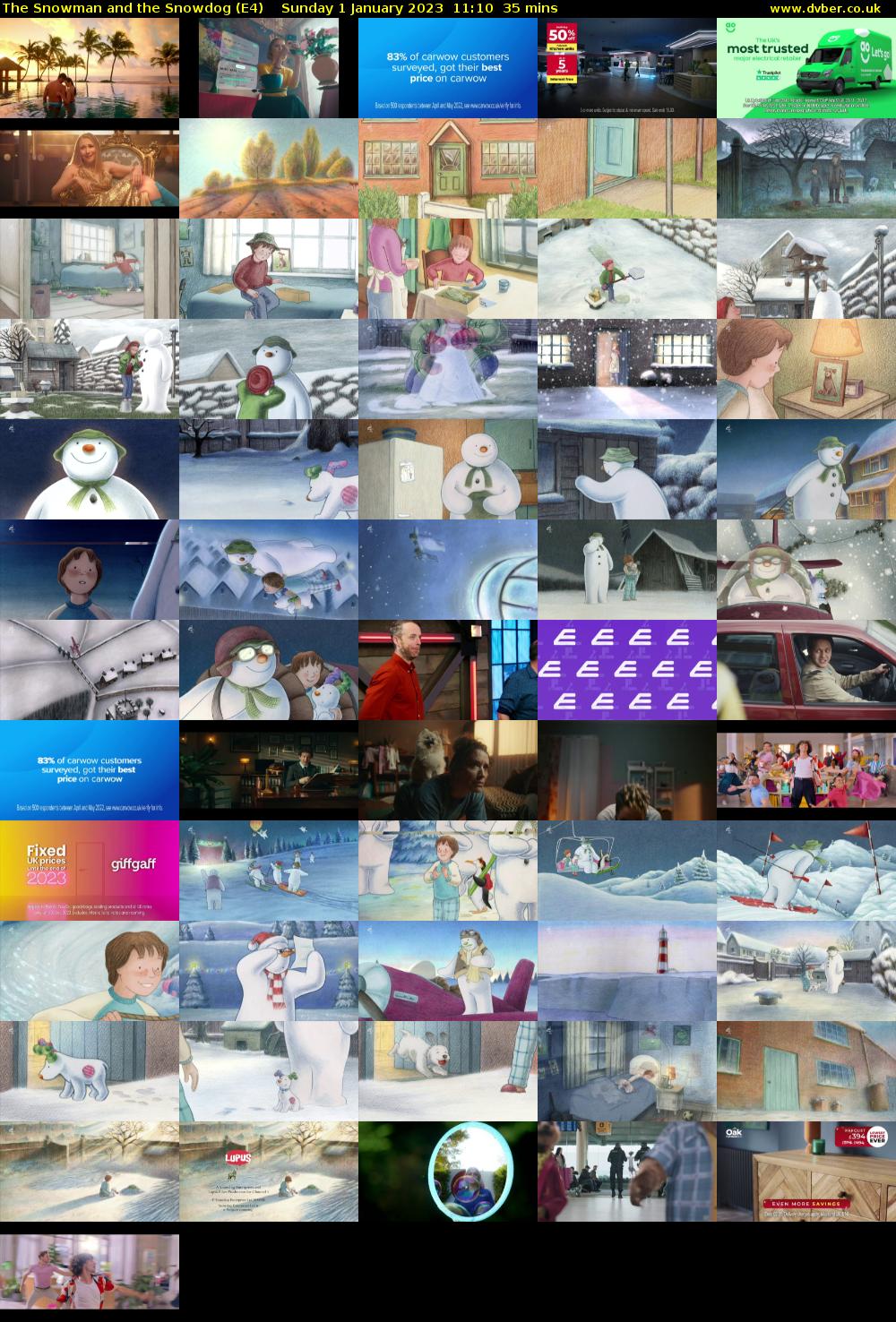 The Snowman and the Snowdog (E4) Sunday 1 January 2023 11:10 - 11:45