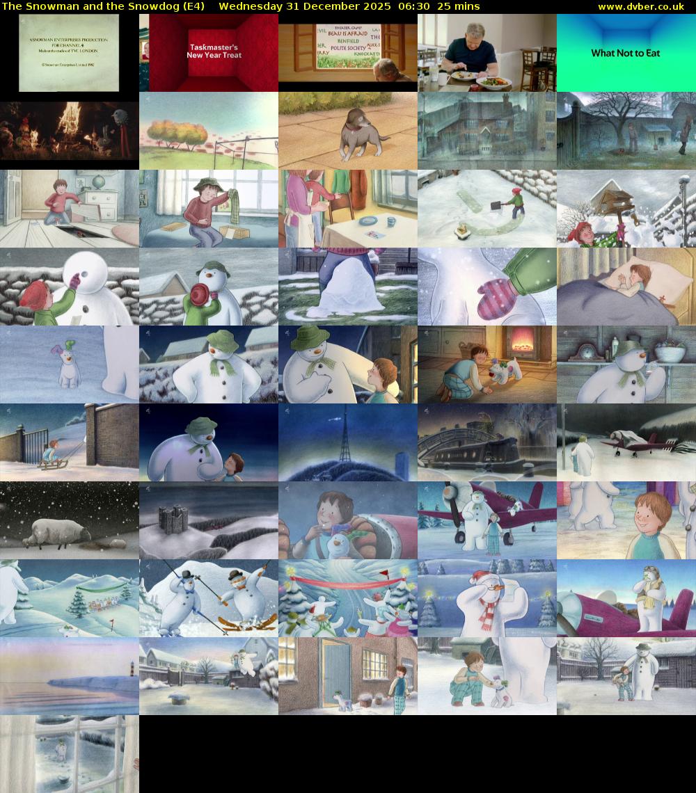 The Snowman and the Snowdog (E4) Wednesday 31 December 2025 06:30 - 06:55