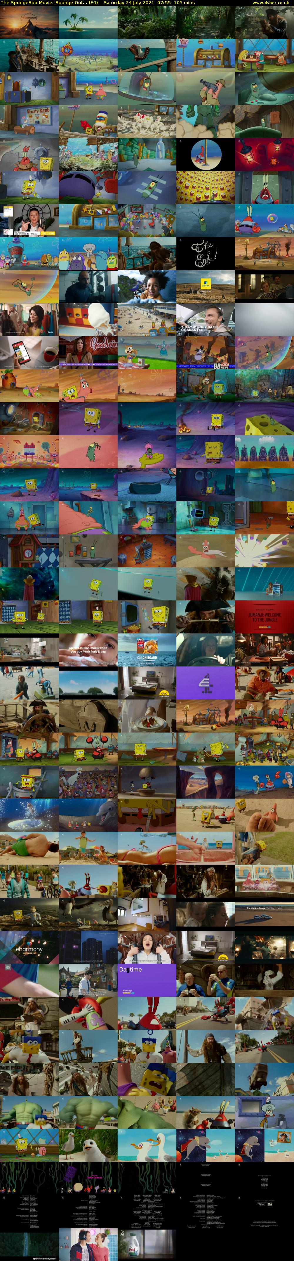The SpongeBob Movie: Sponge Out... (E4) Saturday 24 July 2021 07:55 - 09:40