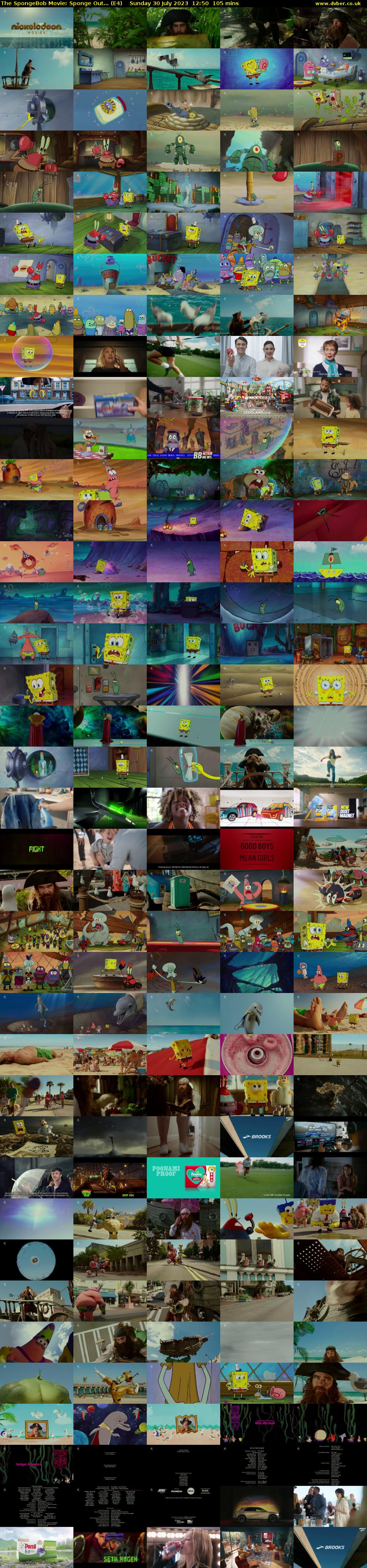 The SpongeBob Movie: Sponge Out... (E4) Sunday 30 July 2023 12:50 - 14:35