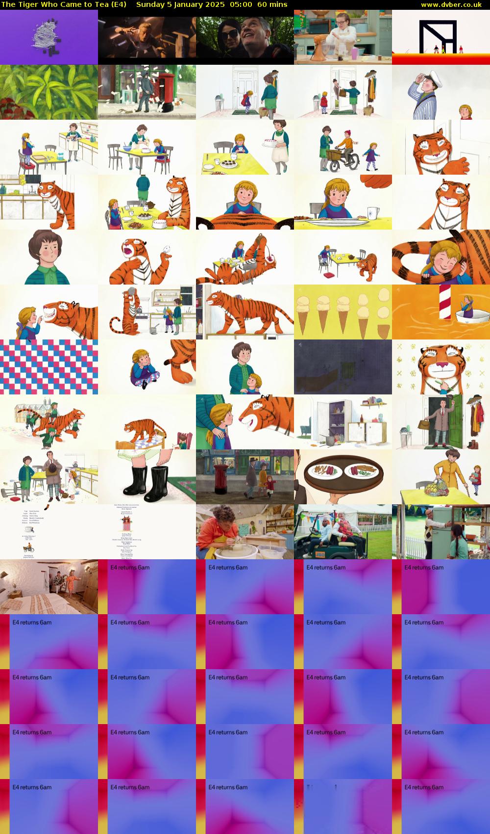 The Tiger Who Came to Tea (E4) Sunday 5 January 2025 05:00 - 06:00