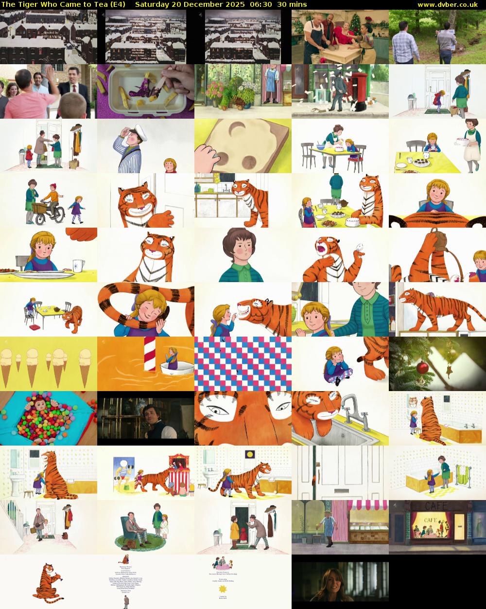 The Tiger Who Came to Tea (E4) Saturday 20 December 2025 06:30 - 07:00
