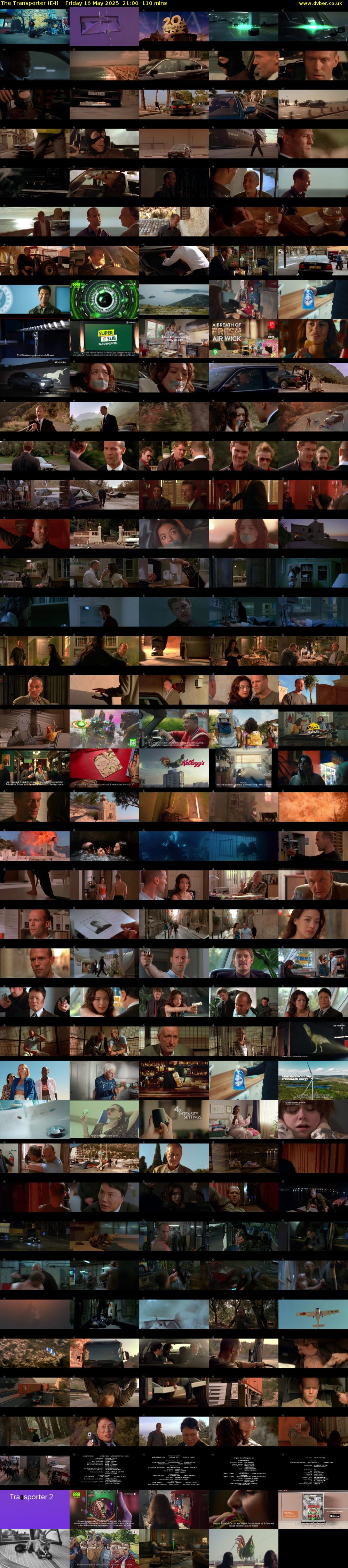 The Transporter (E4) Friday 16 May 2025 21:00 - 22:50