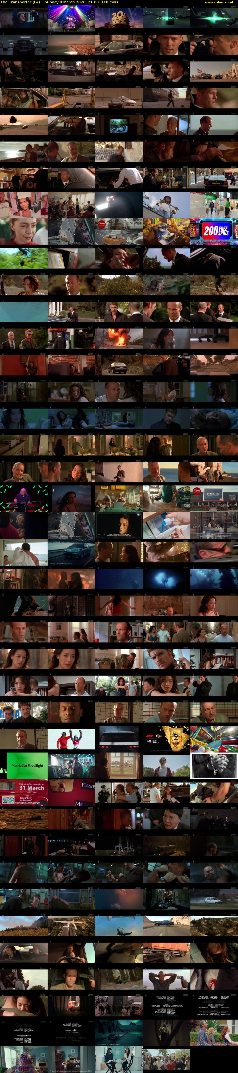 The Transporter (E4) Sunday 8 March 2026 21:00 - 22:50