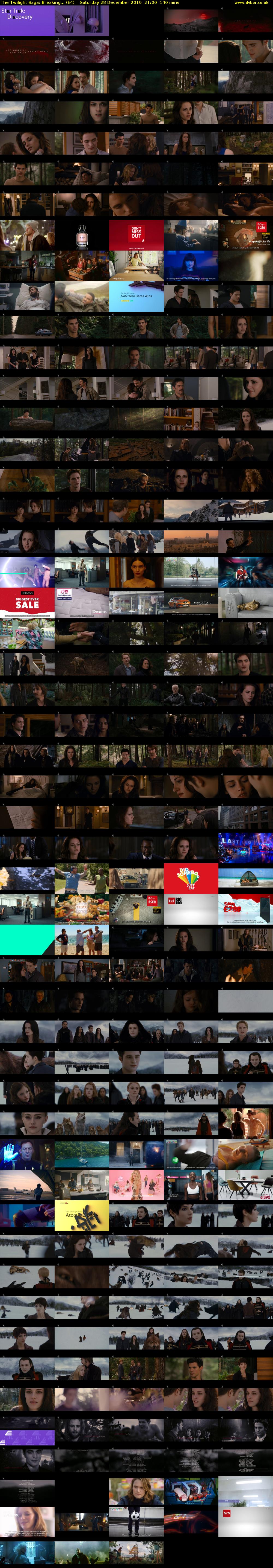 The Twilight Saga: Breaking... (E4) Saturday 28 December 2019 21:00 - 23:20