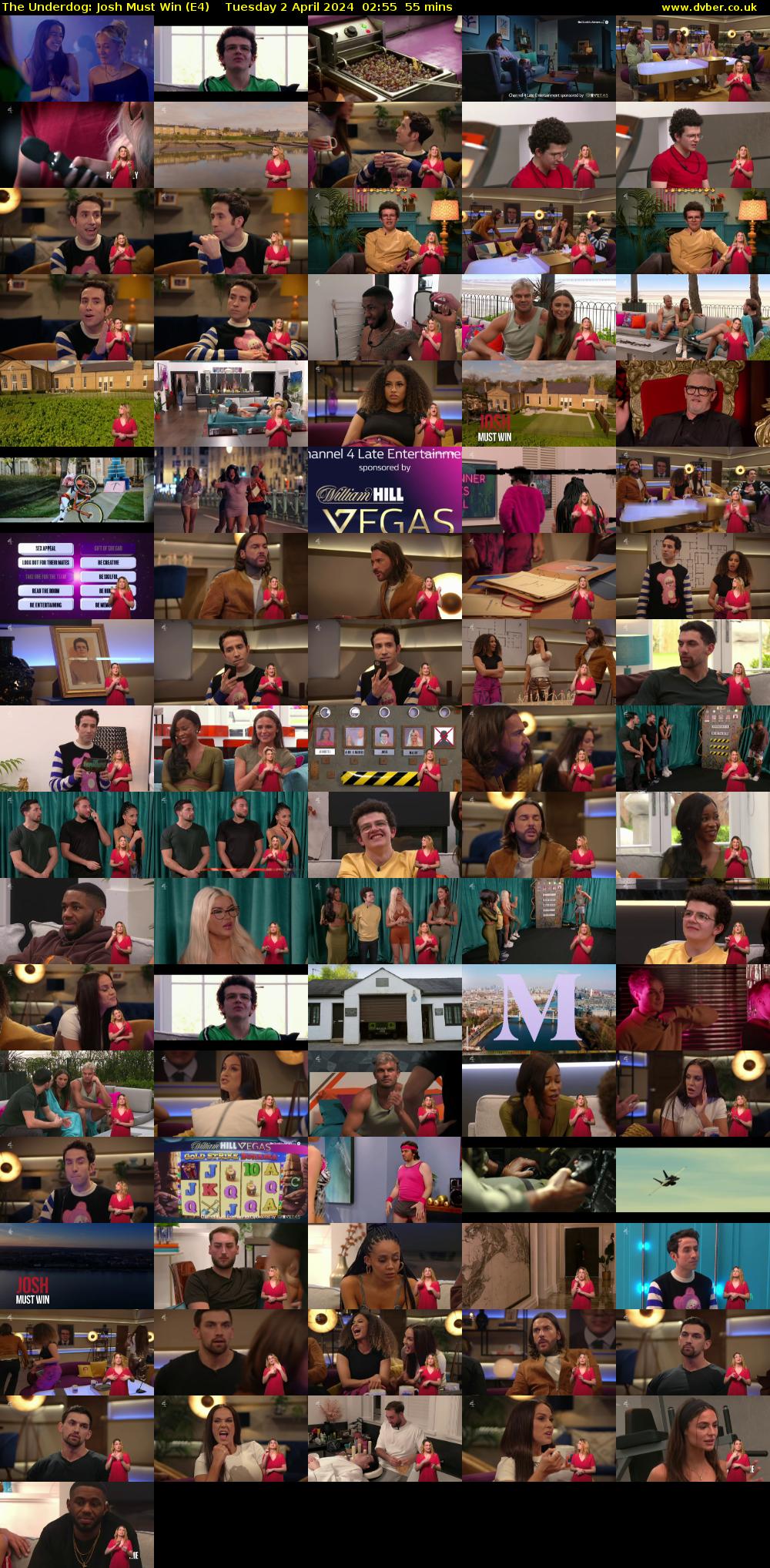 The Underdog: Josh Must Win (E4) Tuesday 2 April 2024 02:55 - 03:50