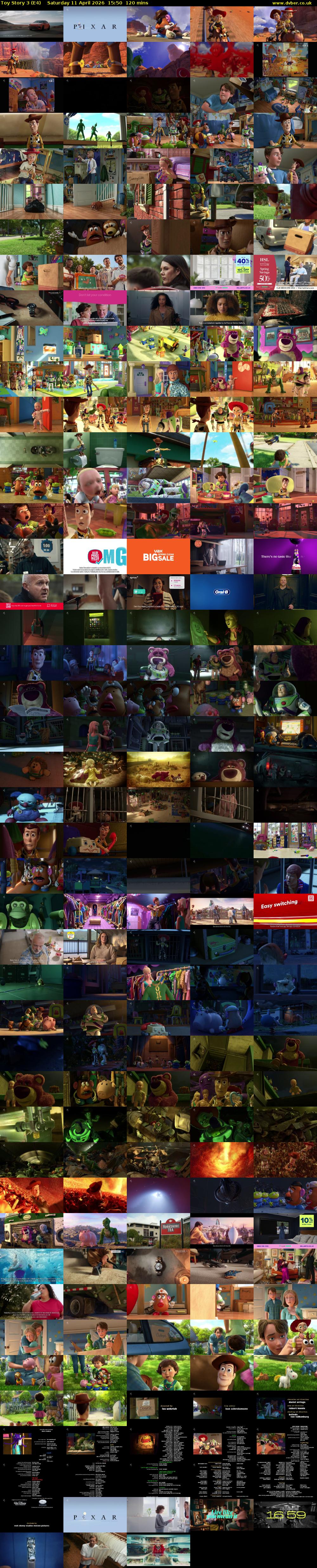 Toy Story 3 (E4) Saturday 11 April 2026 15:50 - 17:50