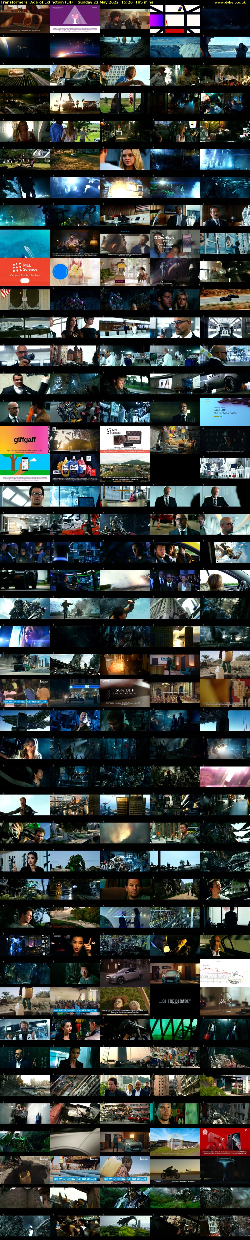 Transformers: Age of Extinction (E4) Sunday 22 May 2022 15:20 - 18:25