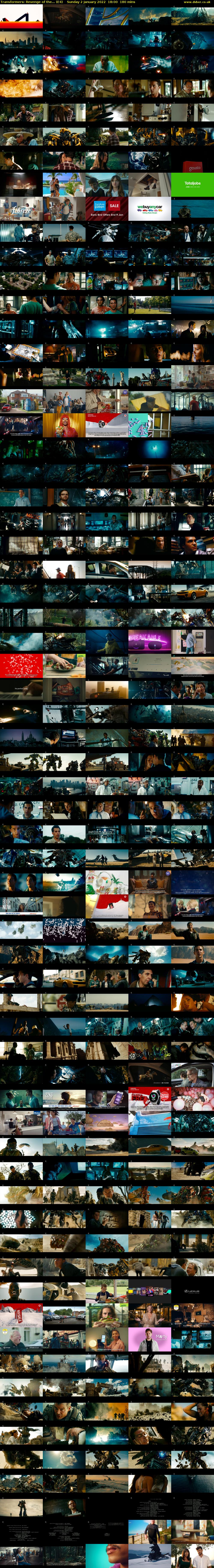 Transformers: Revenge of the... (E4) Sunday 2 January 2022 18:00 - 21:00