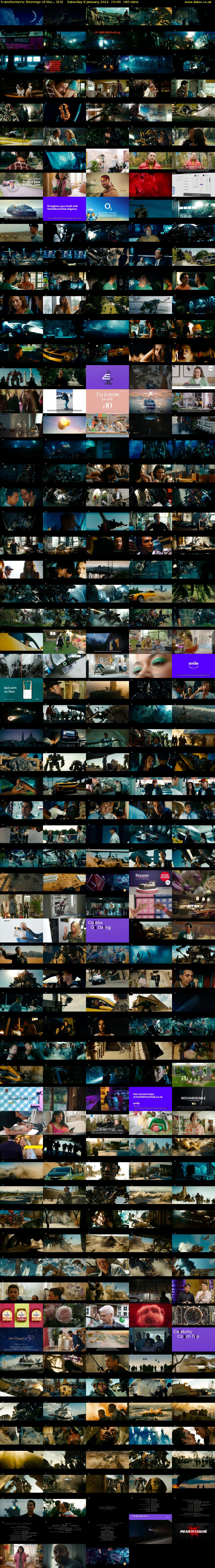 Transformers: Revenge of the... (E4) Saturday 8 January 2022 15:00 - 18:00