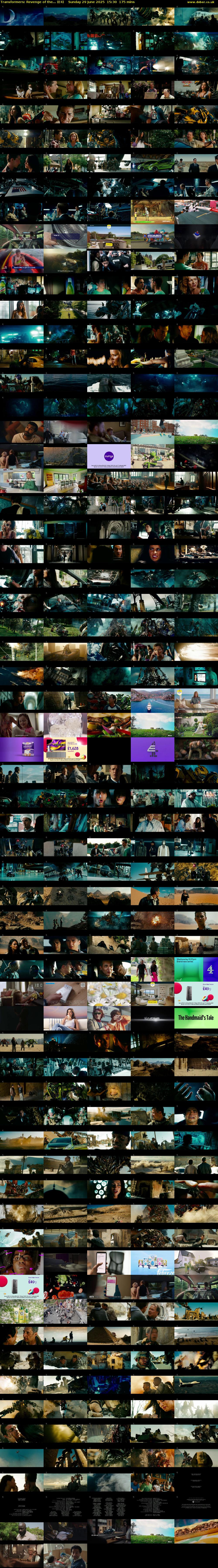 Transformers: Revenge of the... (E4) Sunday 29 June 2025 15:30 - 18:25