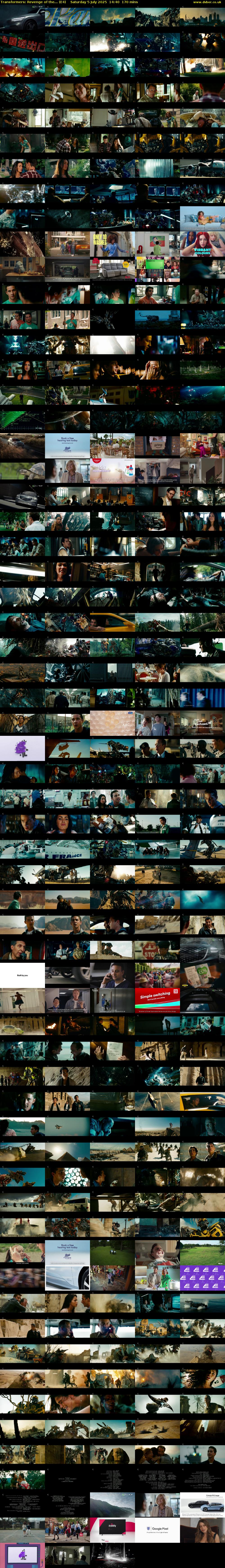 Transformers: Revenge of the... (E4) Saturday 5 July 2025 14:40 - 17:30